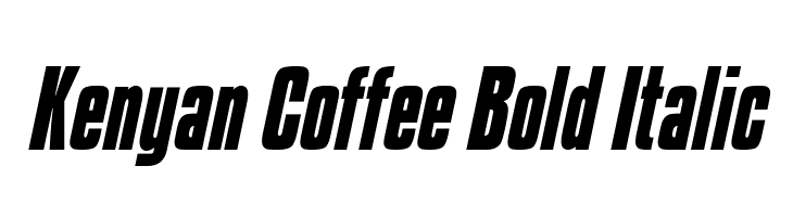  - Kenyan-Coffee-Bold-Italic