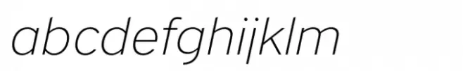 Academy Sans Std Extralight Italic