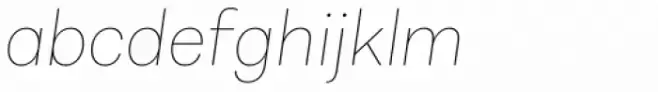 Alergia Grotesk Normal Hairline Italic