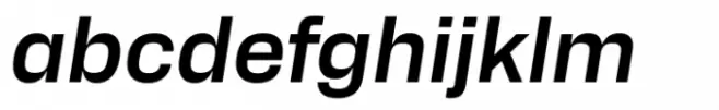 Alfabet Semi Bold Italic