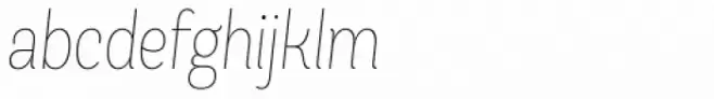 Andes Condensed UltraLight Italic
