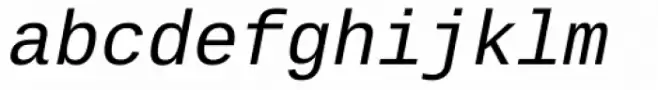 Ascender Sans Mono Italic