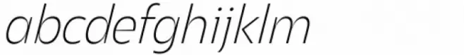 Asgard Extralight Italic