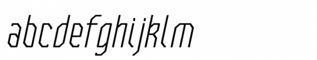 Bilokos Pro Extra Light Condensed Italic