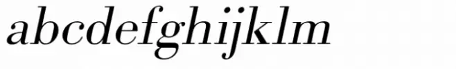 Bodoni Light Wide Oblique