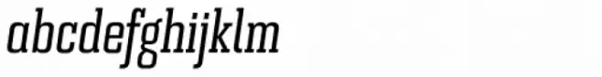 Bourgeois Slab Medium Condensed Italic