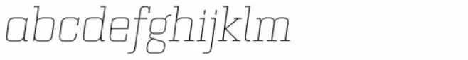Bourgeois Slab Thin Italic