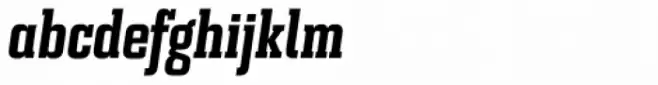 Bourgeois Slab UltraBold Condensed Italic