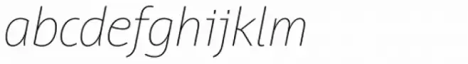 Bunaero Pro Thin Italic