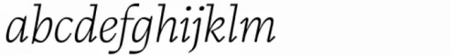 Calvino Extralight Italic
