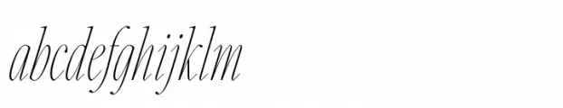 Carefree Hairline Italic