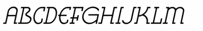 Casual Slab Serif JNL Oblique