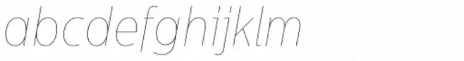 Centrale Sans Condensed Hairline Italic