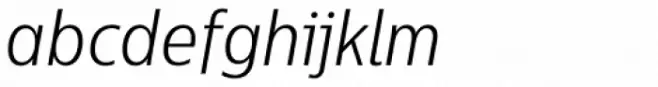 Centrale Sans Condensed Light Italic