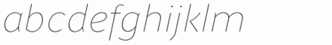 Clara Sans Hairline Italic