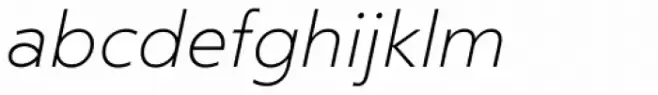 Clear Sans ExtraThin Italic
