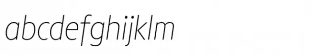 Compasso Thin Italic Condensed