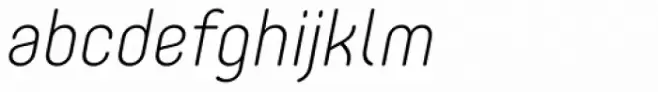 Core Mellow 25 ExtraLight Italic