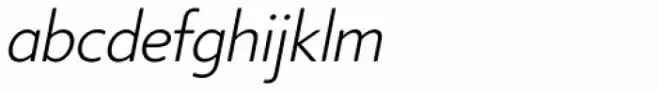 Core Sans BR 25 Light Italic