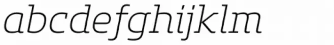 Core Slab M 25 ExtraLight Italic