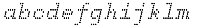 Dotted Weekend Normal Italic