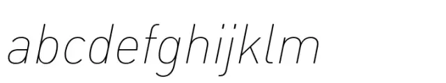 FF DIN Paneuropean Thin Italic