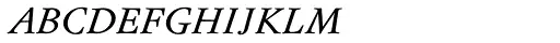 Flanker Garaldus Small Caps Italic