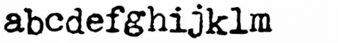 Fletcher Typewriter Regular Jumpy
