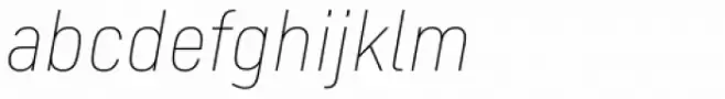 FS Industrie Narrow Thin Italic