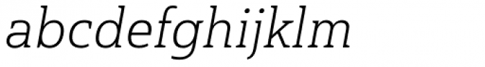 Haboro Slab Normal Light Italic