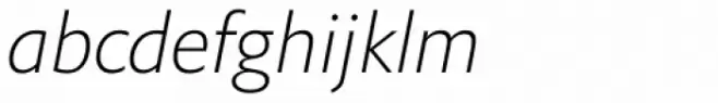 Halifax Extra Light Italic