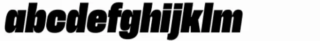Herokid Extra Bold Narrow Italic