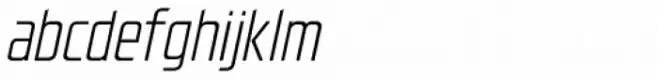 Hyperspace Race Condensed Light Italic