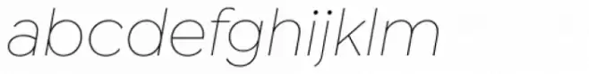 Isidora Sans Thin Italic
