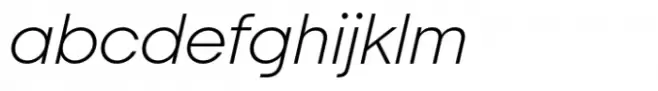 Italian Plate No2 Expanded Std Extralight Italic
