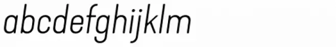 Kapra Neue Extra Light Expanded Italic