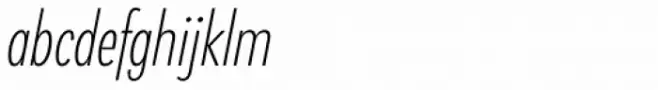 Klik Extra Light Condensed Italic