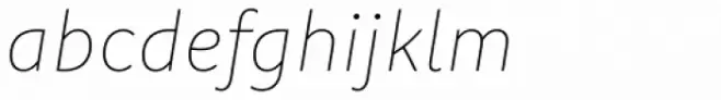 Komet Pro Thin Italic