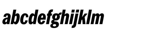 Latino Gothic Compressed ExtraBold Italic