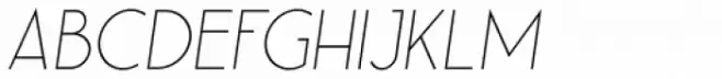 Leaner Thin Italic