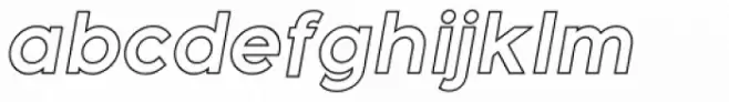 Meticula Outline Italic