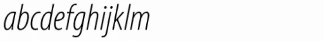 Myriad Pro Cond Light Italic