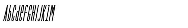 Narrow Way Ultra Condensed Oblique