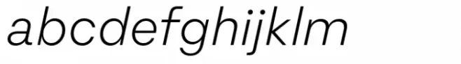 Nomos Sans Light Italic
