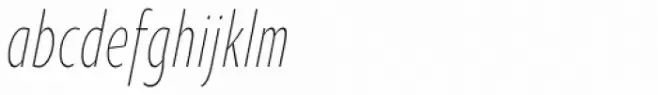 Oksana Sans Compressed Light Italic