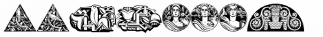 Ornamental Deco 2D Cameo