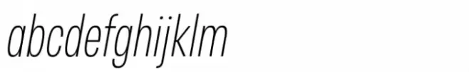 Otoiwo Grotesk Compressed Extra Light Italic