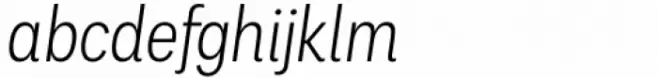 Palo Condensed Light Italic