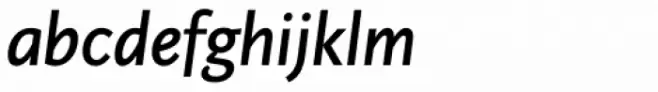 PF Diplomat Sans Medium Italic