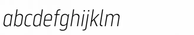 Serca Condensed Extra Light Italic